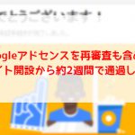 Googleアドセンスを再審査も含めてサイト開設から約2週間で通過した話