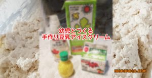 【乳・卵不使用】幼児とつくる手作り豆乳アイスクリーム