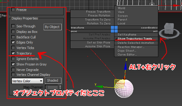 3dsMax-tips モーションパス