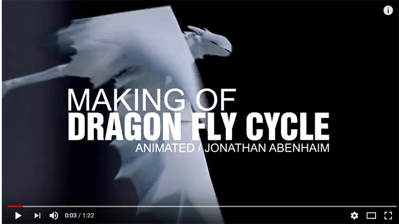 ループモーションの魅せ方！空飛ぶドラゴンのサイクルアニメーションのメイキング