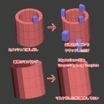 ZBrush-ZModeler(Zモデラー)のアクションのリピート機能とマスキングについて