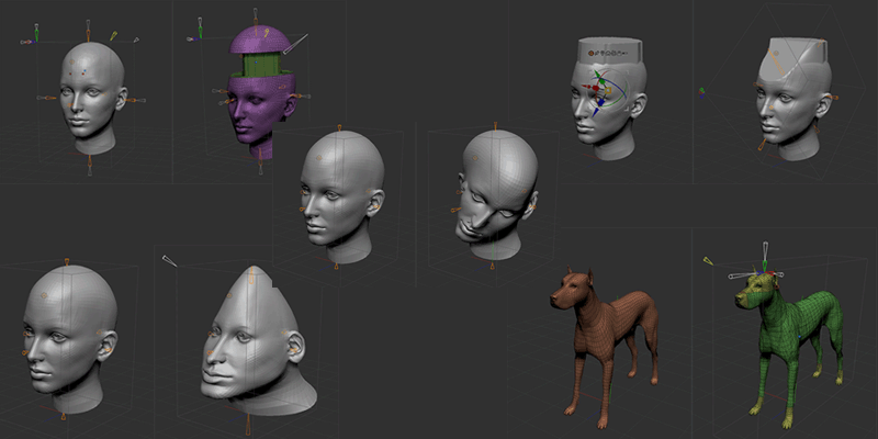 ZBrush-Gizmo3D デフォーマー後編