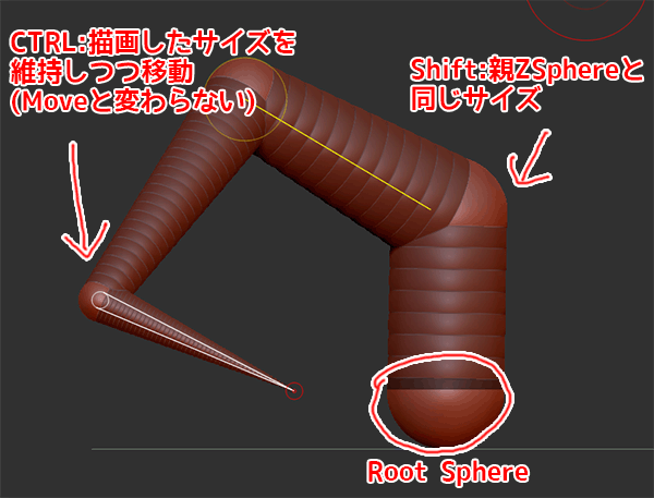 ZBrush-ZSphereの使い方