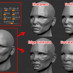 ZBrush-Clay Polish(クレイポリッシュ)の使い方と各設定