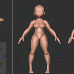 UdemyでZBrushコースを購入してみた5~ZBrushで作る初めてのキャラクター制作3~