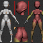 UdemyでZBrushコースを購入してみた6~ZBrushで作る初めてのキャラクター制作4~