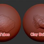 ZBrush-ClayTubesとClayBuildUpの違い