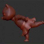 【ZBrush】Curve Bridge(カーブブリッジ)ブラシでスカートを作ろう!【メイキング】