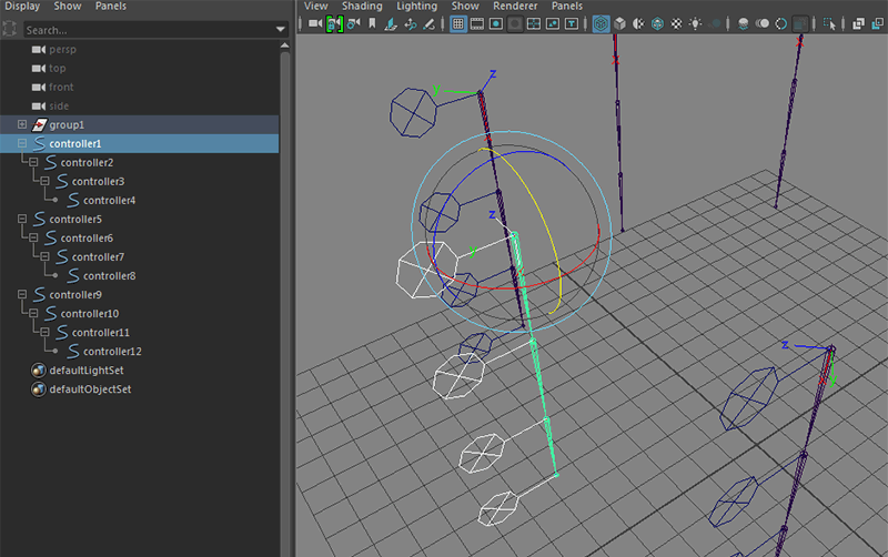 【Maya】ジョイントには制御用のコントローラーを！セカンダリリギングのメモ2