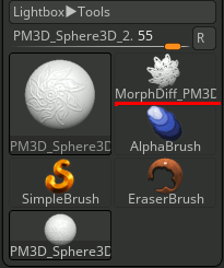 zbrush create difference mesh