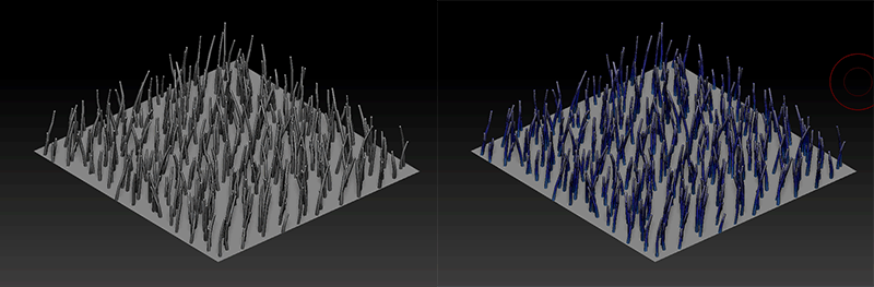 ZBrush-FiberMesh（ファイバーメッシュ）の基本的なワーフクローとUVの適用方法