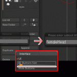 ZBrush-SubTool（サブツール）の名前が変更できない/入力できない問題