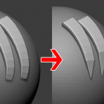 【ZBrush】髪の毛の先端をシャープにとがらせる方法-Groom-Spike-