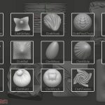 ZBrush-Cloth(クロス)ブラシ14種の特徴まとめ