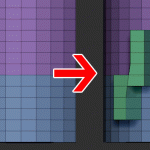 ZBrush-ZModelerで覚えておきたい一時的Polygroupの設定とポリグループの操作色々