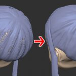 【ZBrush】Dynamesh(ダイナメッシュ)更新で出来る穴の直し方