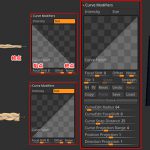 ZBrush【カーブの編集3】Curve Modifiers(カーブモディファイア)の設定
