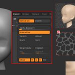 ZBrush-スクリーンスペースでマスキング!Stencil(ステンシル)の使い方と各設定