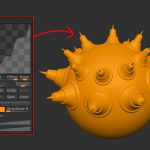 【ZBrush】カーブの精密化！Accurate Curve Mode(AccuCurve)でトゲトゲを作ろう