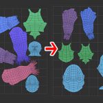 【ZBrush】UV展開後のUV編集・調整方法