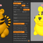 ZBrush-FBX入出力プラグイン!FBX ExportImportの使い方と各設定