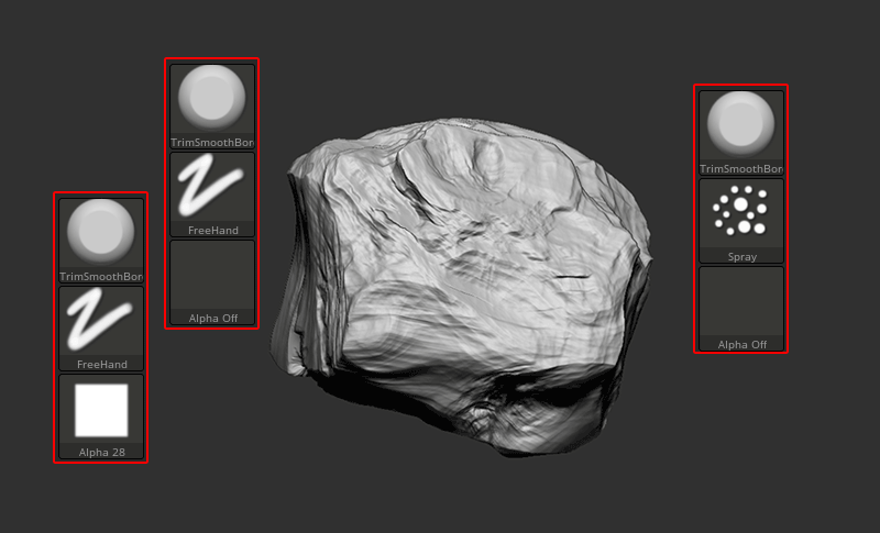 what does trim adaptive zbrush