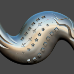 【ZBrush】彫刻刀のような彫り込みを！ ScribeStandard/ScribeChiselブラシ