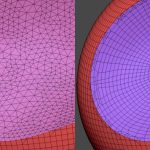 【ZBrush】三角ポリゴンを四角ポリゴンにする【Merge Tris/ZRemesher/ZModeler】