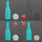 【Blender】ワイヤーフレームの表示方法(シェーディング・個別・全体)