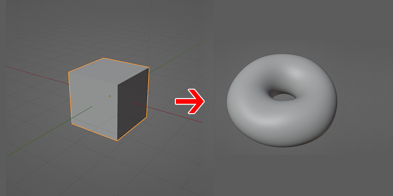 【Blender】ドーナツ！Blender 3.0 Beginner Object Editing Tutorialメモ①【Blender Guru】