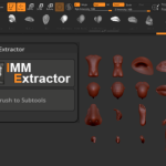 【ZBrush】IMMブラシメッシュを抽出！「IMM Extractor」
