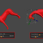 【ZBrush】従来のGizmoの挙動をさせるには!?Gizmo Soft Deformation(ソフト変形)
