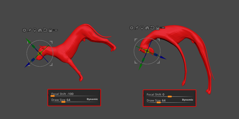 【ZBrush】従来のGizmoの挙動をさせるには！？Gizmo Soft Deformation(ソフト変形)