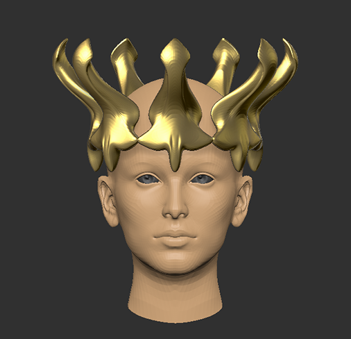 how to make a crown in zbrush