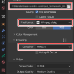 【Blender】アニメーションを動画出力(.mp4)する方法