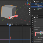 【Blender】オブジェクトの表示/非表示にアニメーションをつける