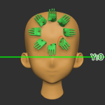 【ZBrush】原点以外でRadial Symmetry(ラディアルシンメトリ)を行う方法