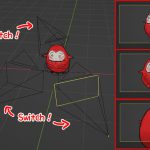 【Blender】カメラビューで複数カメラを切り替える(アクティブカメラを設定する)