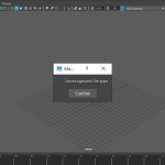 【MAYA】FBXファイルが読み込めない!?『unrecognized file type』の対処方法