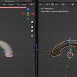 【Blender】範囲外の機能を表示したい!メニューのスライド方法