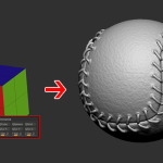 【ZBrush】チュートリアル『ZBrush Tips and Tricks: Creating a Baseball』をやってみた記録