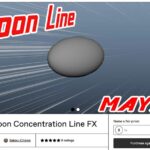 【Maya】3D上で2D調集中線！『2D Toon Concentration Line FX』